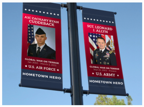 Hometown Heroes Banner Project