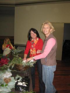 Our member Peg Stimson with Sandy from Sandy's Back Porch